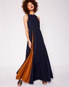 Ted Baker Contrast Pleat Maxi Dress