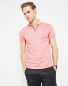 Ted Baker Floral Print Cotton Polo Shirt