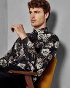 Ted Baker Leaf Print Classic Fit Cotton Shirt