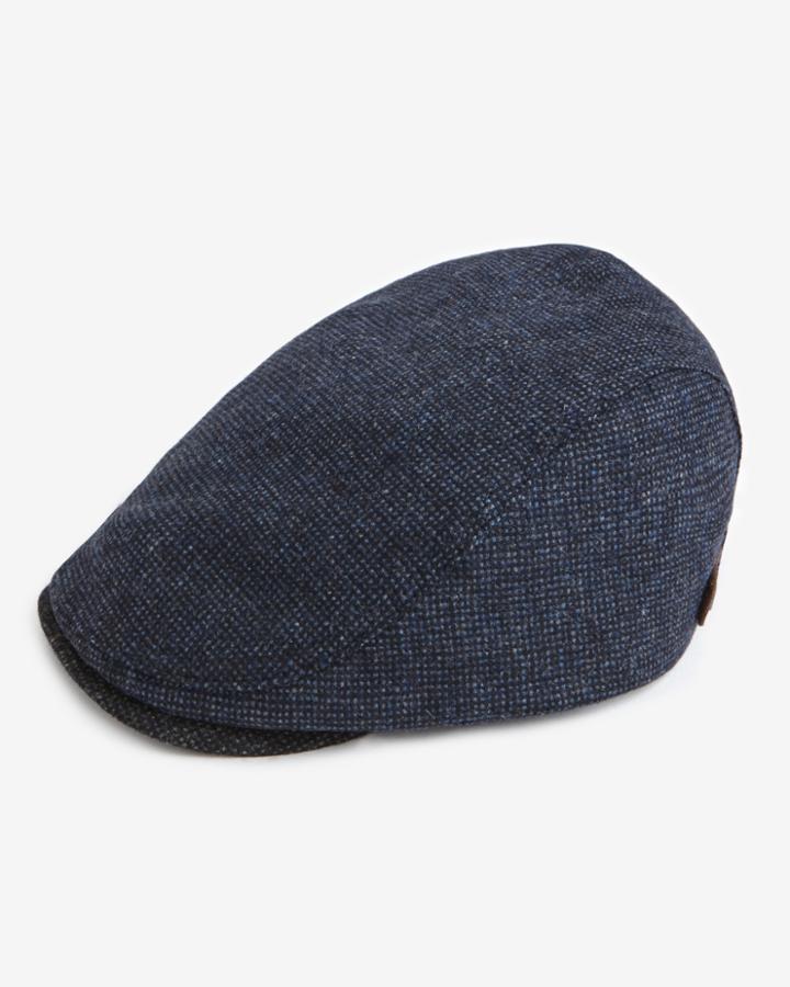 Ted Baker Woven Contrast Flat Cap