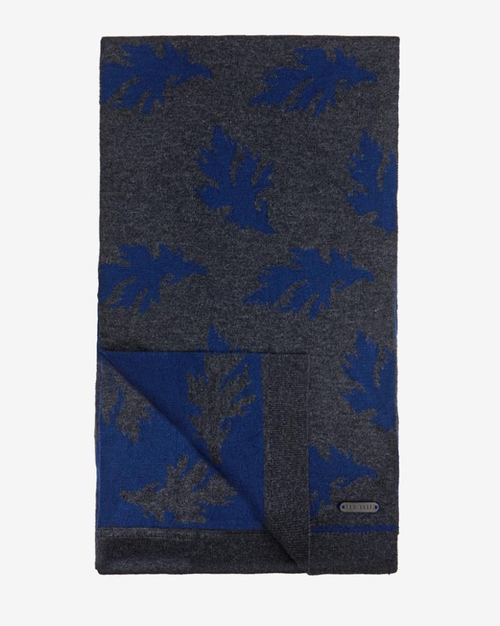 Ted Baker Jacquard Leaf Scarf