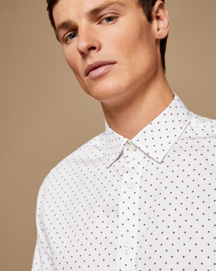 Ted Baker Polka Dot Cotton Shirt
