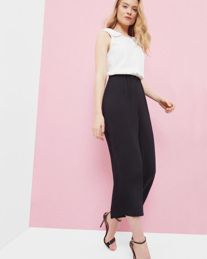 Ted Baker Wide Leg Bow Detail Jumpsuit