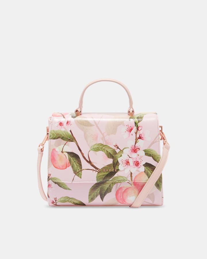 Ted Baker Blossom Crosshatch Tote Bag Light Pink