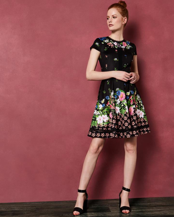 Ted Baker Florence Trim Skater Dress