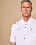 Ted Baker Embroidered Parrot Cotton Polo Shirt