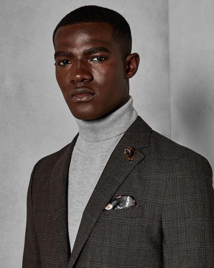 Ted Baker Checked Wool Suit Jacket