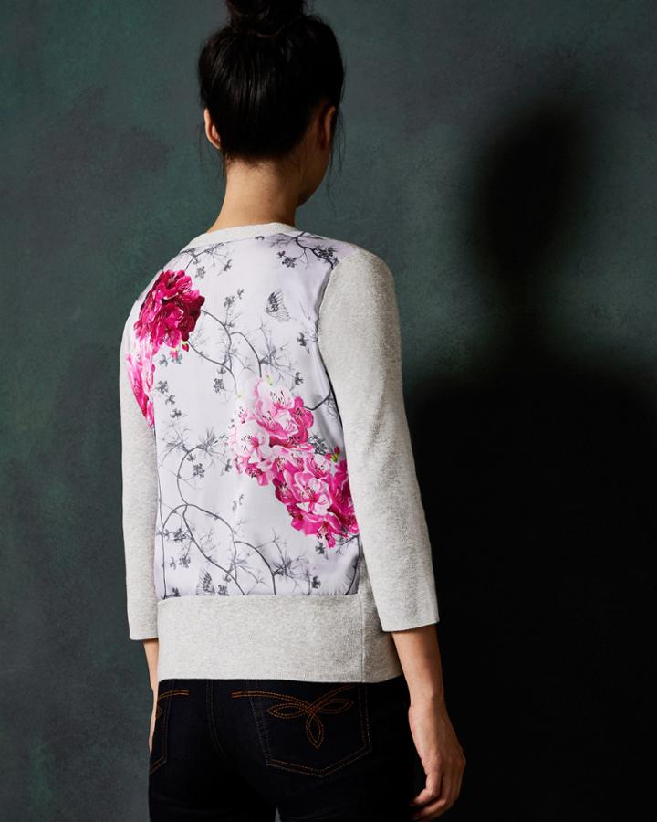 Ted Baker Babylon Printed Back Cardigan