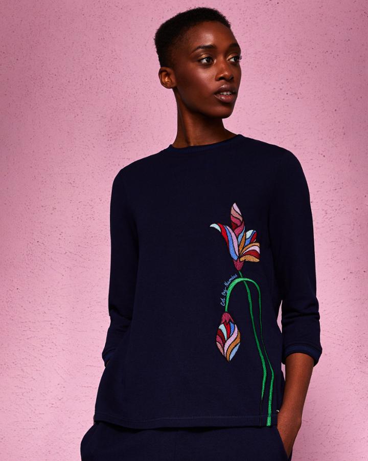 Ted Baker Floral Embroidered Sweater