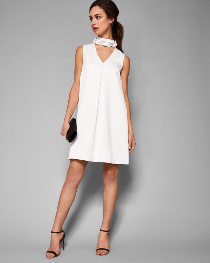 Ted Baker Embellished High Neck Dress