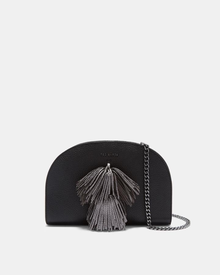 Ted Baker Leather Pom-pom Cross Body Bag