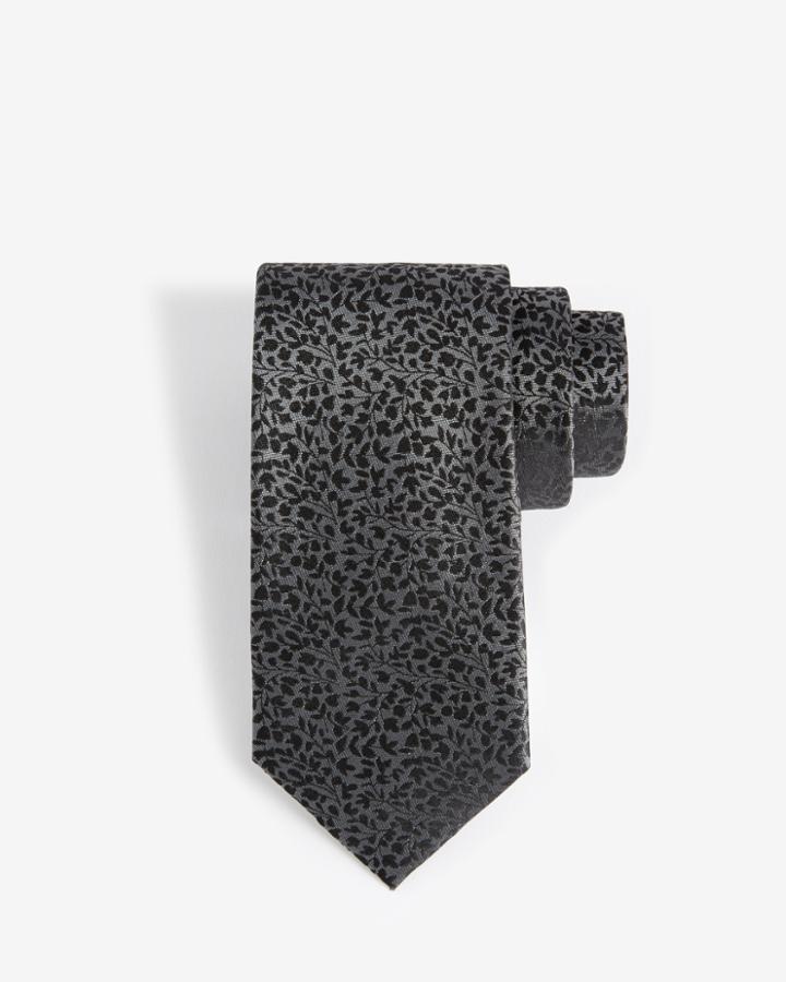 Ted Baker Micro Leaf Pattern Silk Tie