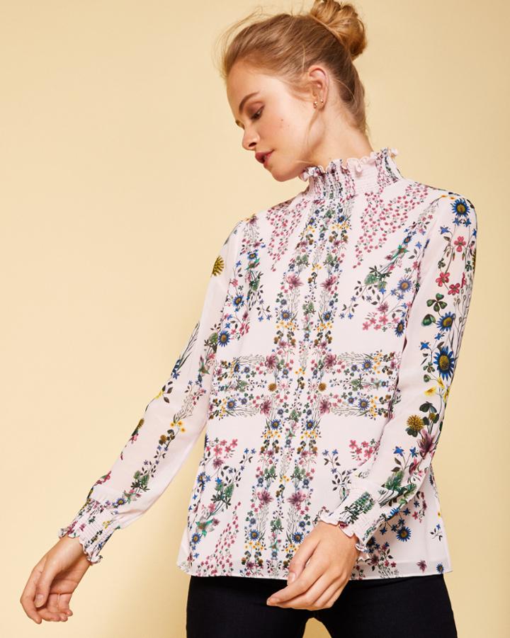 Ted Baker Unity Floral High Neck Blouse