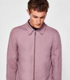 Ted Baker Linen-blend Harrington Jacket