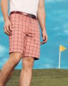 Ted Baker Checked Cotton-blend Shorts