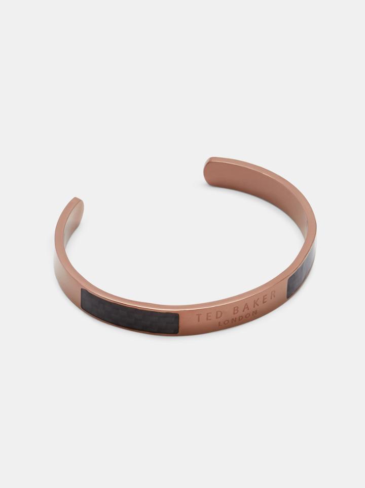 Ted Baker Carbon Fibre Steel Bangle