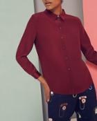 Ted Baker Button-front Silk Shirt