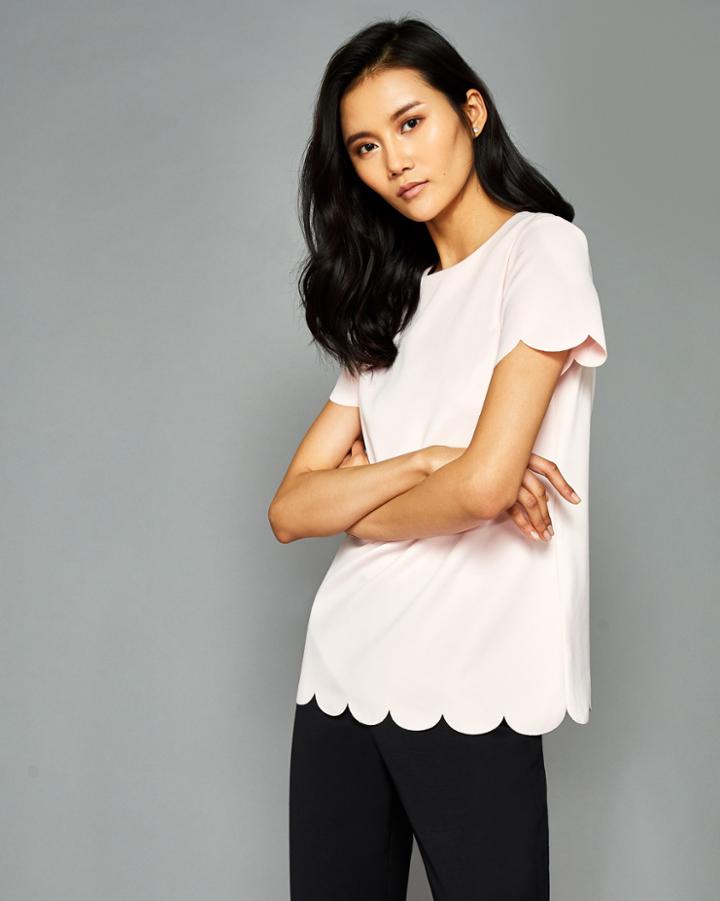 Ted Baker Scalloped Hem Top