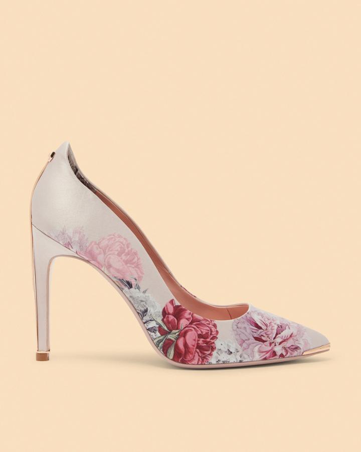 Ted Baker Printed Satin Pumps