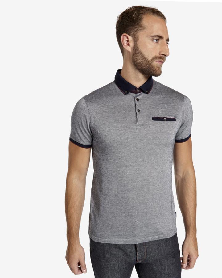 Ted Baker Contrast Collar Polo Shirt