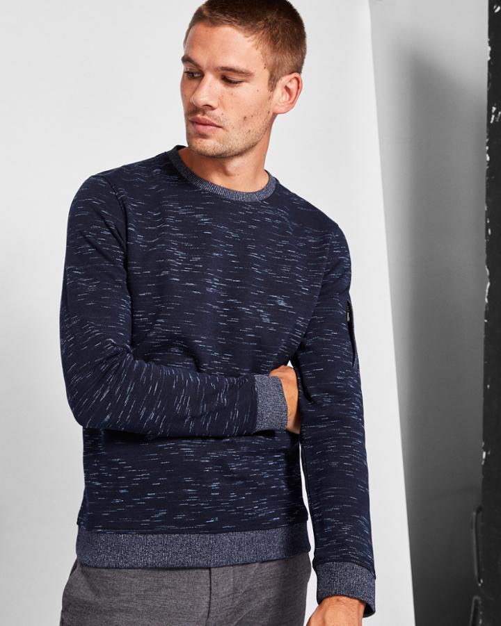 Ted Baker Zip Detail Jersey Sweater
