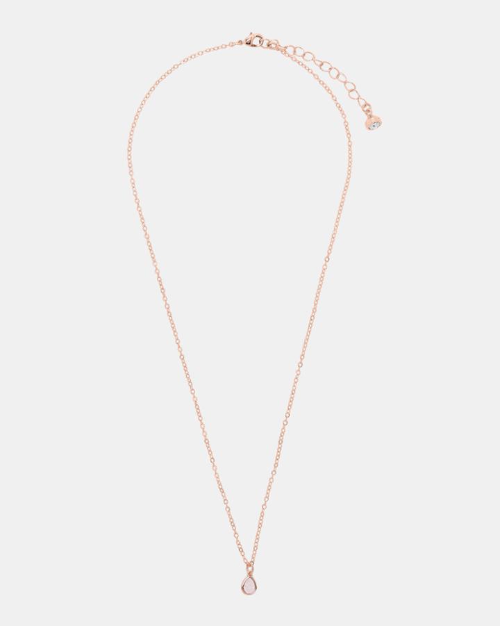 Ted Baker Crystal Pear Drop Pendant Necklace