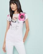 Ted Baker Neon Poppy Fitted T-shirt