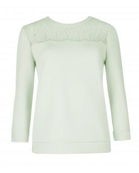 Ted Baker Dorie - Lace Neoprene Sweater