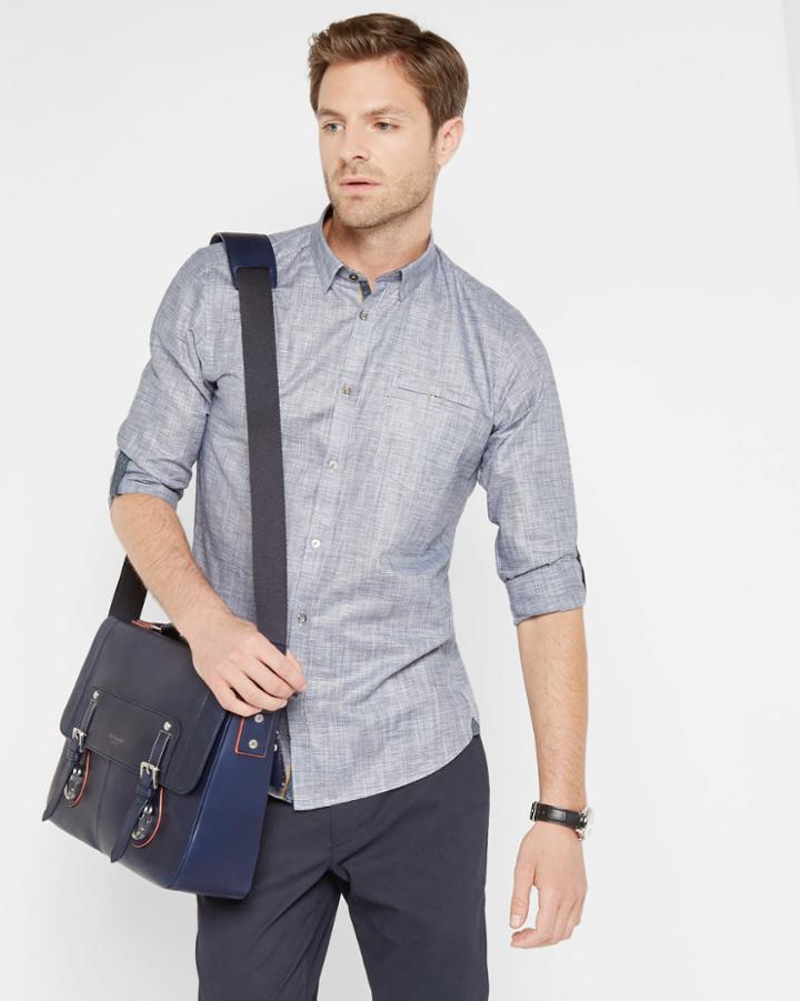 Ted Baker Micro Check Linen Shirt