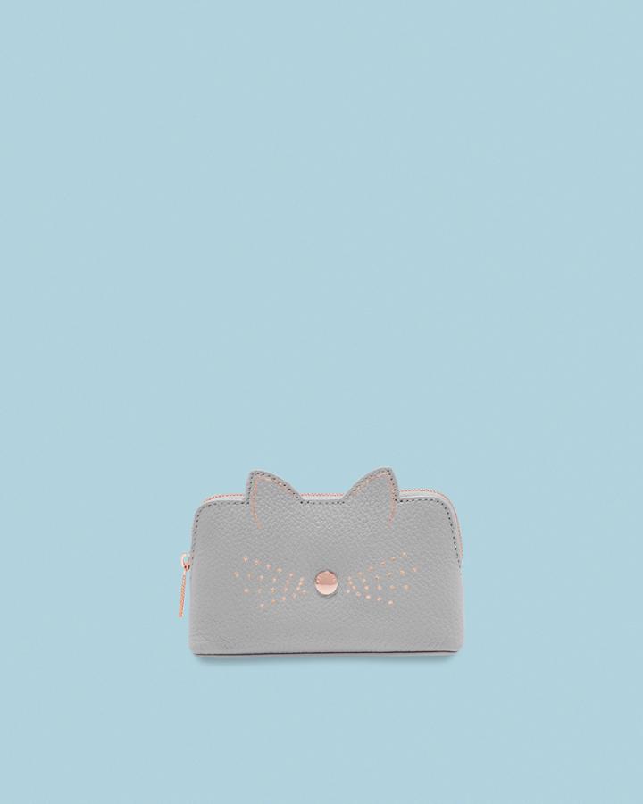 Ted Baker Cat Whiskers Leather Mini Make Up Bag