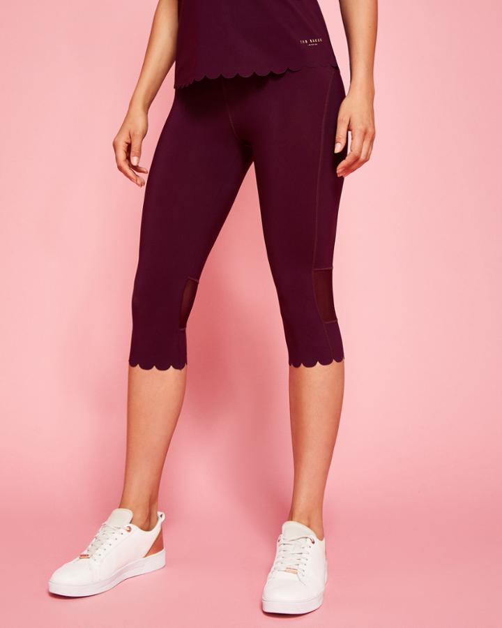 Ted Baker Paneled Scallop Hem Leggings