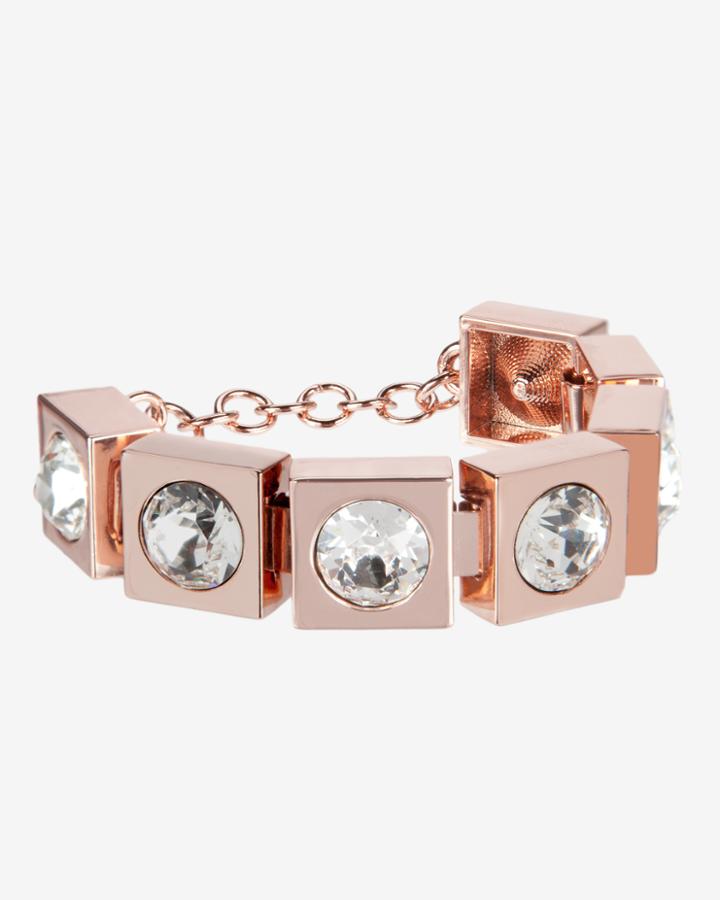 Ted Baker Square Crystal Bracelet Clear