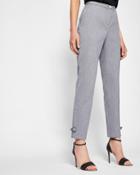 Ted Baker Bow Detail Textured Trousers Mid