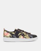 Ted Baker Printed Lace Up Tennis Sneakers