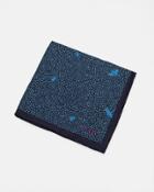 Ted Baker Bug Print Silk Pocket Square