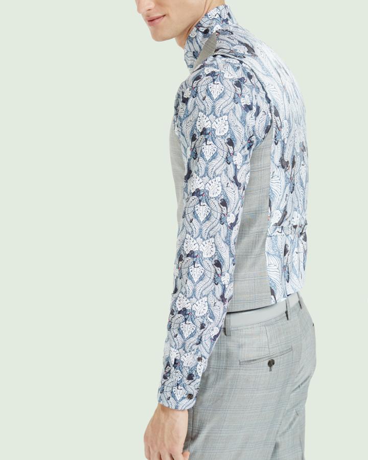 Ted Baker Deluxe Wool-blend Checked Waistcoat