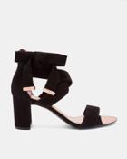 Ted Baker Suede Bow Detail Strappy Sandals