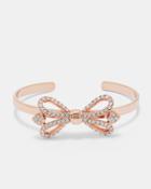 Ted Baker Ornate Bow Crystal Cuff Clear