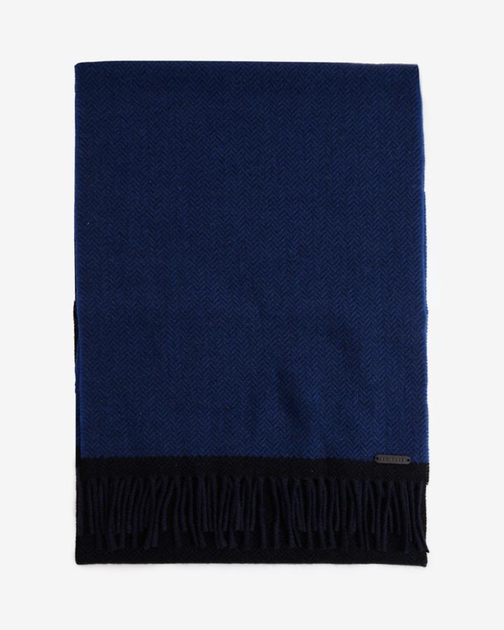 Ted Baker Cashmere Herringbone Scarf