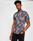 Ted Baker Tropical Floral Cotton Shirt