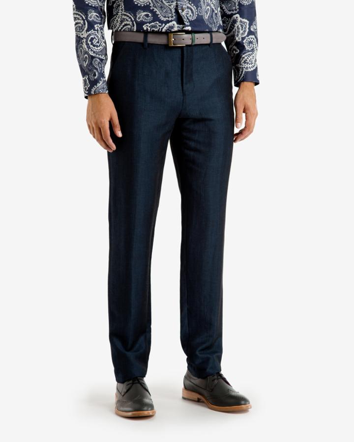 Ted Baker Deluxe Linen-blend Suit Pants