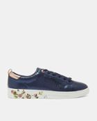 Ted Baker Crackle Leather Trainers