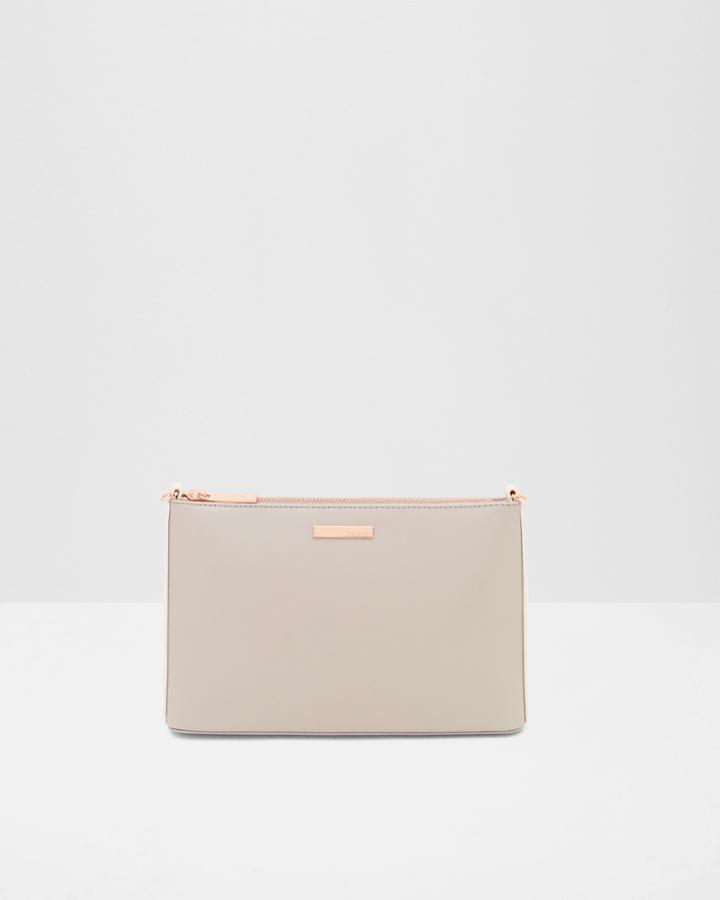 Ted Baker Color Block Leather Cross Body Bag