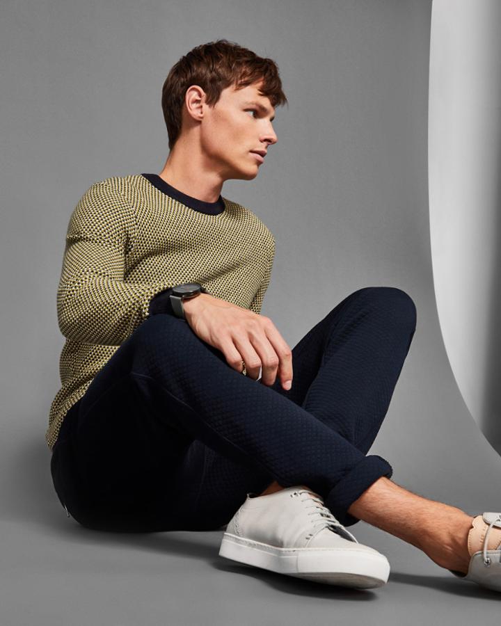 Ted Baker Quilted Cotton Jersey Pants