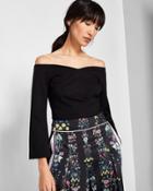 Ted Baker Bell Sleeved Bardot Top