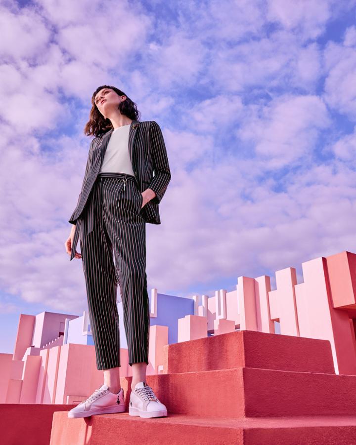 Ted Baker Striped Tie Waist Pants