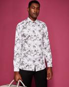 Ted Baker Statement Floral Print Cotton Shirt