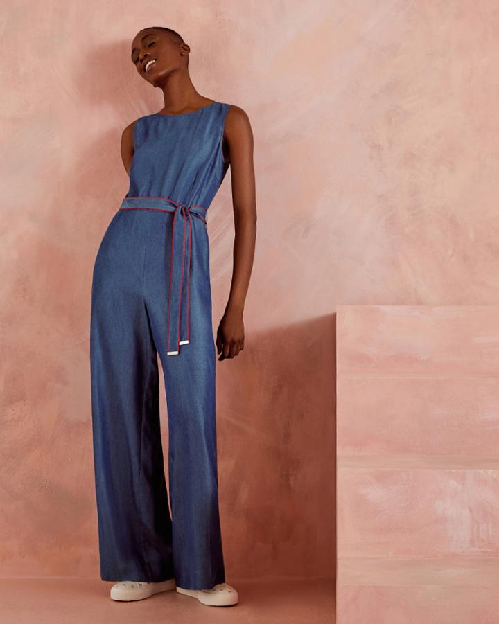 Ted Baker Tencel Jumpsuit Mid Wash