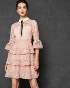 Ted Baker Star Lace Ruffle Dress