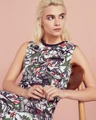 Ted Baker Floral Print Bias Cut Dress